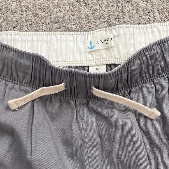 Boys Crewcuts Grey Khaki Shorts Preppy Size 14 New with Tags - Picture 2 of 4